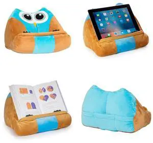 Gifts for Readers & Writers Children's iPad Stand | Cuddly Reader Tablet Stand & Book Holder| Reading Pillow for Bedtime Adventures | Tablet Lap Rest Cushion | Fun Gift for Readers & Book Lovers