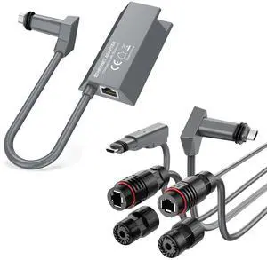 Starlink Ethernet Adapter for V2 with Starlink SPX Plug to RJ45 Connectors