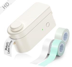 Makeid L1 Label Maker Machine with 3 Tapes - Portable & Rechargeable Label Makers Compatible with 9/12/16mm Waterproof Tape - Mini Bluetooth Labeler for Organizing Office Home School