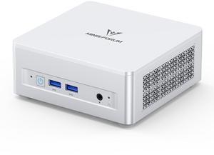 MINISFORUM UM870 Slim Mini PC Barebone AMD Ryzen 7 8745H(8C/16T), Mini Desktop Computer Without RAM/SSD/OS, AMD Radeon 780M Graphics, USB4/HDMI2.1/DP1.4 Output, 2.5G LAN, 4xUSB Ports, WiFi 6E, BT5.3