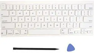 Replacement US Keyboard Full Set of Keycap Keys and Tool Applicable for ipad Pro/Air 11/13" Magic Keyboard (MKB-3 White)
