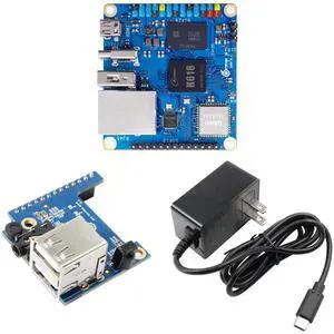 Orange Pi Zero 3 1GB Kit LPDDR4 Allwinner H618 4-Core 64 Bit Single Board Computer with Expansion Board and Power Supply, WiFi 5.0/Bluetooth 5.0, Development Board Run Linux/Debian/Ubuntu/Android