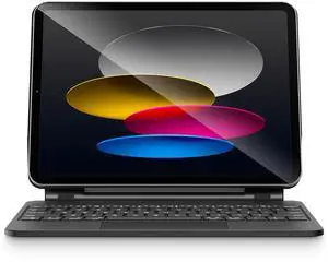 pekarejue Magic Keyboard Case for iPad 10th Generation 2022 (10.9-inch): Smart Multi-Touch Trackpad, RGB Backlit, Function Row, Black