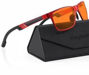Reglaaly Blue-Light-Blocking-Gaming-Glasses Designed for Men/Women Gamers Anti Fatigue with Powerful Filter Lenses for Electronic Screens