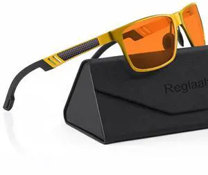 Reglaaly Blue-Light-Blocking-Gaming-Glasses Designed for Men/Women Gamers Anti Fatigue with Powerful Filter Lenses for Electronic Screens