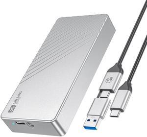 SAN ZANG MASTER 40Gbps M.2 NVMe SSD Enclosure Adapter, Aluminum USB 4.0 Type-C to M-Key 2280 Solid State Drive External Case, Compatible with Thunderbolt 3/4 USB4.0/3.2/3.1/3.0, USB C to C/A Cable