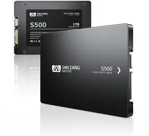 SAN ZANG MASTER 2.5" SATA SSD 2TB, SATA III 6Gb/s, Read Speed 560MB/s, Internal Solid State Drive 3D NAND Flash, Upgrade PC or Laptop NAS DIY Memory and Storage, S500