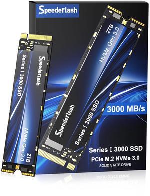 Speederlash 2TB NVMe M.2 PCIe3.0 SSD, Gen3x4 M.2 2280 Internal Solid State Drive, up to 3100MB/s, SLC Cache 3D NAND, for Laptop, PC Desktops