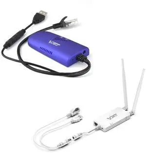 VONETS VAP11G-300 WiFi Bridge 2.4GHz WiFi to Ethernet Convert/WiFi Repeater/Point to Point with RJ45 Male DC/USB Powered for PLC IP Camera Printer Medical Devices Network Devices