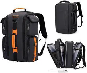 WITZMAN Travel Backpack for Men Carry On Backpack Duffel Bag Large Capacity Laptop Backpack 17 Inch and Travel Backpack Expandable Bag USB Charging Port