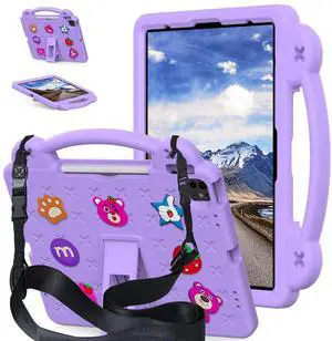 YRH Kids Case for iPad Air 13 inch M2/M3 (2024/2025), for iPad Pro 13 inch 7th Gen M4 (2024)/Pro 12.9 inch (2022/2021/2020), Purple