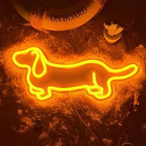 VVKOWSG Dachshund LED Neon Sign Super Bright Acrylic Handmade Led Light Neon Light Size 15.7x7 in Dog Sign for Shop Window Store Display Beer Bar Nightclub Grand Opening Gift
