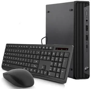 HP EliteDesk 800 G6 Tiny Mini Desktop PC, Intel Core i5 10th Gen, 16GB DDR4 RAM, 512GB SSD, Intel UHD Graphics 630, Keyboard and Mouse, DisplayPort, USB-C, Windows 11 Pro, (Refurbished)