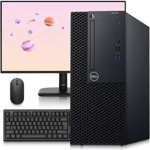 Dell OptiPlex Business Desktop Tower PC, Intel Core i5-9500 3.00GHz, 9MB Cache Memory, 16GB DDR4 RAM, 256GB SSD, 24 Inch LED Monitor, HDMI, Display Port, Wireless Keyboard & Mouse, WiFi, Window 11 Pro Dell OptiPlex Business Desktop Tower PC, Intel Core i5-9500 3.00GHz, 9MB Cache Memory, 16GB DDR4 RAM, 256GB SSD, 24 Inch LED Monitor, HDMI, Display Port, Wireless Keyboard & Mouse, WiFi, Window 11 Pro