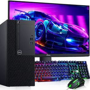 Dell Gaming Desktop Computer Tower PC, Intel Core i5-8500 3.00GHz,16GB DDR4 RAM, 256GB SSD, 24 LED Monitor, NVIDIA GeForce GTX 1050Ti, Display Port, HDMI, WiFi, RGB Keyboard & Mouse, Windows 11 Pro Dell Gaming Desktop Computer Tower PC, Intel Core i5-8500 3.00GHz,16GB DDR4 RAM, 256GB SSD, 24 LED Monitor, NVIDIA GeForce GTX 1050Ti, Display Port, HDMI, WiFi, RGB Keyboard & Mouse, Windows 11 Pro