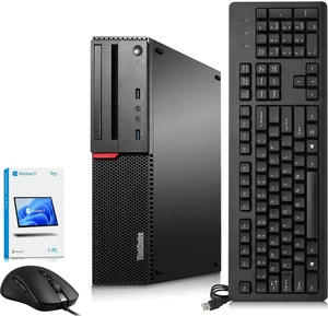 Lenovo m700 Desktop Computer, Intel Core i5-6500, 6MB Cache Memory, 8GB RAM, 128GB SSD, Intel HD Graphics 530, Home and office PC, Keyboard and Mouse, Built-in Wi-Fi , Windows 11 Pro (Refurbished)