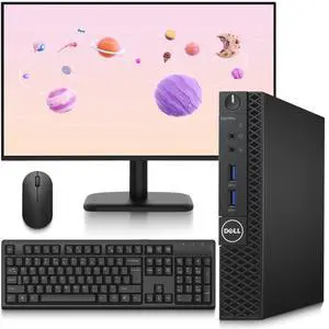Dell OptiPlex 3050 Desktop Micro Computer, Intel Core i7-7700T, 16GB RAM, 128GB SSD, 24 LED Monitor, Wi-Fi, Wireless Keyboard & Mouse, Windows 11 Pro, Mini PC for Home, Office & Business (Renewed) Dell OptiPlex 3050 Desktop Micro Computer, Intel Core i7-7700T, 16GB RAM, 128GB SSD, 24 LED Monitor, Wi-Fi, Wireless Keyboard & Mouse, Windows 11 Pro, Mini PC for Home, Office & Business (Renewed)