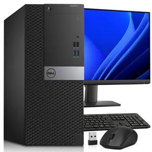 Dell OptiPlex 3040 Business Desktop Tower PC Intel Quad Core i7-6700 up to 4.00GHz, 16GB Ram, 128GB SSD, 500GB HDD, 24 Inch LED Monitor, Wi-Fi Adapter, Wireless Keyboard & Mouse, Windows 11 Pro Dell OptiPlex 3040 Business Desktop Tower PC Intel Quad Core i7-6700 up to 4.00GHz, 16GB Ram, 128GB SSD, 500GB HDD, 24 Inch LED Monitor, Wi-Fi Adapter, Wireless Keyboard & Mouse, Windows 11 Pro