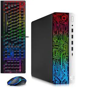HP 600 G3 RGB Gaming Computer PC, Intel Core i5-6500 Quad Core up to 3.60GHz, 16GB DDR4 RAM, 256GB SSD, AMD Radeon Rx-550, RGB Keyboard and Mouse, Wi-Fi, Gaming Desktop, Windows 11 Professional HP 600 G3 RGB Gaming Computer PC, Intel Core i5-6500 Quad Core up to 3.60GHz, 16GB DDR4 RAM, 256GB SSD, AMD Radeon Rx-550, RGB Keyboard and Mouse, Wi-Fi, Gaming Desktop, Windows 11 Professional
