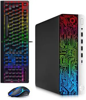 HP 600 G3 RGB Gaming Computer PC, Intel Core i7-6700 Quad Core up to 4.00GHz, 16GB DDR4 RAM, 256GB SSD, AMD Radeon Rx-550, RGB Keyboard and Mouse, Wi-Fi, Gaming Desktop, Windows 11 Professional HP 600 G3 RGB Gaming Computer PC, Intel Core i7-6700 Quad Core up to 4.00GHz, 16GB DDR4 RAM, 256GB SSD, AMD Radeon Rx-550, RGB Keyboard and Mouse, Wi-Fi, Gaming Desktop, Windows 11 Professional
