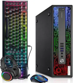HP EliteDesk 800 G2 RGB Gaming Computer PC, Intel Core i5-6500 Quad Core up to 3.60 GHz, 16GB DDR4 RAM, 256GB SSD, AMD Radeon RX 550 Graphics, RGB Keyboard & Mouse, RGB Headphones, WiFi Adapter, Win11 HP EliteDesk 800 G2 RGB Gaming Computer PC, Intel Core i5-6500 Quad Core up to 3.60 GHz, 16GB DDR4 RAM, 256GB SSD, AMD Radeon RX 550 Graphics, RGB Keyboard & Mouse, RGB Headphones, WiFi Adapter, Win11