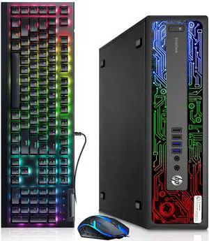 HP EliteDesk 800 G2 RGB Gaming Computer PC, Intel Core i5-6500 Quad Core up to 3.60 GHz, 16GB DDR4 RAM, 256GB SSD + 500GB HDD, AMD Radeon RX 550 Graphics, RGB Keyboard & Mouse, Wi-Fi, Windows 11 Pro HP EliteDesk 800 G2 RGB Gaming Computer PC, Intel Core i5-6500 Quad Core up to 3.60 GHz, 16GB DDR4 RAM, 256GB SSD + 500GB HDD, AMD Radeon RX 550 Graphics, RGB Keyboard & Mouse, Wi-Fi, Windows 11 Pro