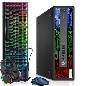 HP EliteDesk 800 G2 RGB Gaming Computer PC, Intel Core i7-6700 Quad Core up to 4.00 GHz, 32GB DDR4 RAM, 256GB SSD, AMD Radeon RX 550, RGB Keyboard & Mouse, RGB Headphones, Wi-Fi, Windows 11 Pro HP EliteDesk 800 G2 RGB Gaming Computer PC, Intel Core i7-6700 Quad Core up to 4.00 GHz, 32GB DDR4 RAM, 256GB SSD, AMD Radeon RX 550, RGB Keyboard & Mouse, RGB Headphones, Wi-Fi, Windows 11 Pro