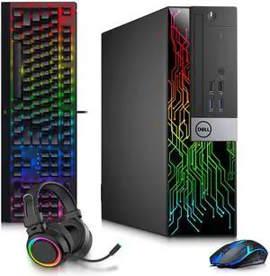 Dell 3040 RGB Gaming Desktop Computer PC, Intel Core i5-6500, 8GB Ram, 256GB SSD + 500GB HDD, AMD RX-550 Graphics Card, RGB Keyboard and Mouse, RGB Headphones, Wi-Fi, Windows 11 Pro (Refurbished) Dell 3040 RGB Gaming Desktop Computer PC, Intel Core i5-6500, 8GB Ram, 256GB SSD + 500GB HDD, AMD RX-550 Graphics Card, RGB Keyboard and Mouse, RGB Headphones, Wi-Fi, Windows 11 Pro (Refurbished)