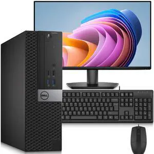 Dell OptiPlex 5040 Desktop PC, Intel Core i7-6700 Up to 4.00GHz, 8MB Cache Memory, 16GB RAM, 128GB SSD, 1TB HDD, 24 Inch LED Monitor, Keyboard and Mouse, Wi-Fi, Windows 11 Professional (Renewed) Dell OptiPlex 5040 Desktop PC, Intel Core i7-6700 Up to 4.00GHz, 8MB Cache Memory, 16GB RAM, 128GB SSD, 1TB HDD, 24 Inch LED Monitor, Keyboard and Mouse, Wi-Fi, Windows 11 Professional (Renewed)
