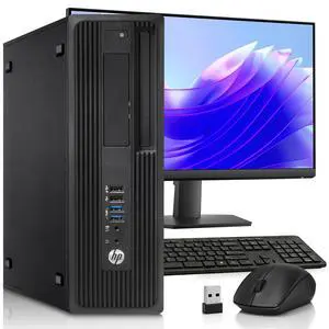 HP Z240 Desktop PC, Intel Core i7-6700 up to 4.00GHz, 16GB DDR4 RAM, 128GB SSD, 500GB HDD, 24 Inch LED Monitor, Wireless Keyboard and Mouse, Built-in Wi-Fi, Workstation Computer, Home and office PC HP Z240 Desktop PC, Intel Core i7-6700 up to 4.00GHz, 16GB DDR4 RAM, 128GB SSD, 500GB HDD, 24 Inch LED Monitor, Wireless Keyboard and Mouse, Built-in Wi-Fi, Workstation Computer, Home and office PC