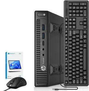 HP 600 G2 Mini Computer PC, Intel Core i5-6500T up to 3.10GHz, 6MB Intel Smart Cache, 8GB DDR4 RAM, 128GB SSD, Intel HD Graphics, Keyboard and Mouse, Wi-Fi Adapter, Home and office PC (Refurbished) HP 600 G2 Mini Computer PC, Intel Core i5-6500T up to 3.10GHz, 6MB Intel Smart Cache, 8GB DDR4 RAM, 128GB SSD, Intel HD Graphics, Keyboard and Mouse, Wi-Fi Adapter, Home and office PC (Refurbished)