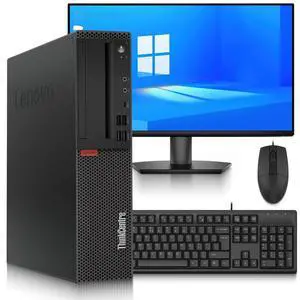 Lenovo M720 Desktop Computer PC, Intel Core i7-9700 Up to 4.70GHz, 12MB Intel Smart Cache, 8GB RAM, 256GB SSD, 24 Inch LED Monitor, Keyboard and Mouse, Built-in WiFi, Windows 11 Pro (Refurbished) Lenovo M720 Desktop Computer PC, Intel Core i7-9700 Up to 4.70GHz, 12MB Intel Smart Cache, 8GB RAM, 256GB SSD, 24 Inch LED Monitor, Keyboard and Mouse, Built-in WiFi, Windows 11 Pro (Refurbished)