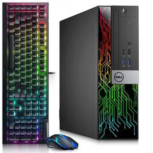 Dell OptiPlex 3040 RGB Gaming Desktop PC, Intel Core i5-6500 Up to 3.60GHz, 16GB RAM, 512GB SSD, NVIDIA GeForce GT 1030, RGB Keyboard Mouse, Wi-Fi Adapter, Windows 11 Pro Dell OptiPlex 3040 RGB Gaming Desktop PC, Intel Core i5-6500 Up to 3.60GHz, 16GB RAM, 512GB SSD, NVIDIA GeForce GT 1030, RGB Keyboard Mouse, Wi-Fi Adapter, Windows 11 Pro