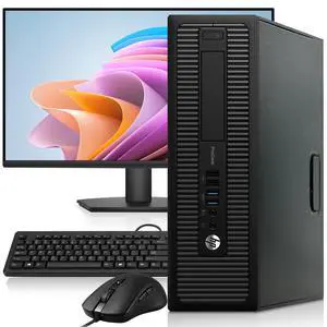 HP Prodesk 600 G1 Desktop PC | Intel Core i5-4570 4th Gen | 8GB Ram | 256GB SSD | 24 Inch LED Monitor | Intel HD Graphics | Keyboard and Mouse | Wi-Fi Adapter | Home and Office Computer | Refurbished HP Prodesk 600 G1 Desktop PC | Intel Core i5-4570 4th Gen | 8GB Ram | 256GB SSD | 24 Inch LED Monitor | Intel HD Graphics | Keyboard and Mouse | Wi-Fi Adapter | Home and Office Computer | Refurbished