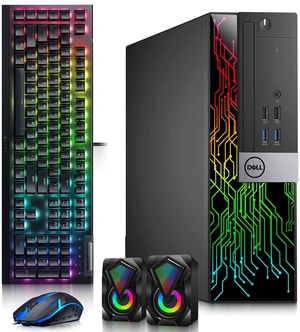 Dell Windows 11 RGB Desktop Gaming PC | Intel Core i7-6700 6th Gen | 32GB Ram | 512GB SSD | AMD Radeon RX550 | HDMI | Display Port | RGB Keyboard Mouse & Speakers| Wi-Fi Adapter (Renewed) Dell Windows 11 RGB Desktop Gaming PC | Intel Core i7-6700 6th Gen | 32GB Ram | 512GB SSD | AMD Radeon RX550 | HDMI | Display Port | RGB Keyboard Mouse & Speakers| Wi-Fi Adapter (Renewed)