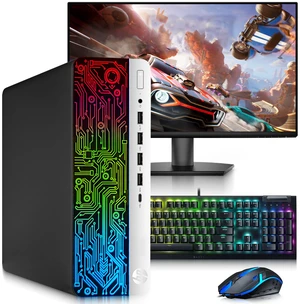 HP Prodesk G3 RGB Desktop Gaming Computer Intel Core i5 7th Gen 16GB RAM 256GB SSD 24 Inch LED Monitor NVIDIA GT 1030 Graphics card RGB Keyboard and Mouse Wi-Fi Adapter Windows 11 Pro HP Prodesk G3 RGB Desktop Gaming Computer Intel Core i5 7th Gen 16GB RAM 256GB SSD 24 Inch LED Monitor NVIDIA GT 1030 Graphics card RGB Keyboard and Mouse Wi-Fi Adapter Windows 11 Pro