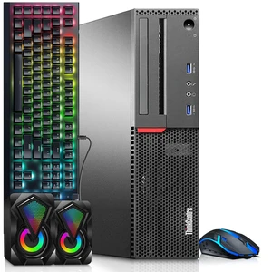 Lenovo ThinkCentre Gaming Computer PC, Intel Core i5 6th Gen, 16GB Ram, 1TB SSD, AMD Radeon RX-550 Graphics Card, RGB Keyboard and Mouse, RGB Speakers, Wi-Fi Adapter, Windows 11 Pro Lenovo ThinkCentre Gaming Computer PC, Intel Core i5 6th Gen, 16GB Ram, 1TB SSD, AMD Radeon RX-550 Graphics Card, RGB Keyboard and Mouse, RGB Speakers, Wi-Fi Adapter, Windows 11 Pro