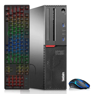 Lenovo Think Centre Gaming PC, 6th Gen Intel Core i5, 32GB Ram, 512GB SSD, AMD Radeon RX-550 Graphics Card, RGB Keyboard and Mouse, Wi-Fi Adapter, Windows 11 Pro Lenovo Think Centre Gaming PC, 6th Gen Intel Core i5, 32GB Ram, 512GB SSD, AMD Radeon RX-550 Graphics Card, RGB Keyboard and Mouse, Wi-Fi Adapter, Windows 11 Pro