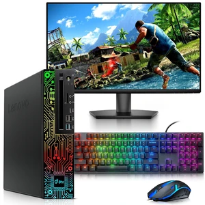 Lenovo ThinkCentre RGB Gaming PC, Intel Core i5 8th Gen up to 4.10 GHz, 16GB DDR4 Ram, 256GB SSD, 24 Inch LED Monitor, AMD Radeon RX-550 Graphics Card, RGB Keyboard and Mouse, WiFi Adapter, Windows 11 Lenovo ThinkCentre RGB Gaming PC, Intel Core i5 8th Gen up to 4.10 GHz, 16GB DDR4 Ram, 256GB SSD, 24 Inch LED Monitor, AMD Radeon RX-550 Graphics Card, RGB Keyboard and Mouse, WiFi Adapter, Windows 11
