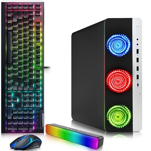 HP 800 G3 RGB Gaming PC, Intel Core i5-6500, 32GB DDR4 RAM, 256GB SSD, AMD Radeon Rx-550 Gaming Graphics, RGB Keyboard Mouse + RGB Soundbar, Wi-Fi Adapter, Gaming Computer (Refurbished) HP 800 G3 RGB Gaming PC, Intel Core i5-6500, 32GB DDR4 RAM, 256GB SSD, AMD Radeon Rx-550 Gaming Graphics, RGB Keyboard Mouse + RGB Soundbar, Wi-Fi Adapter, Gaming Computer (Refurbished)