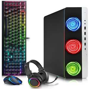 HP 800 G3 RGB Desktop Gaming Computer, Intel Core i5-6500, 32GB DDR4 RAM, 512GB SSD, AMD Radeon Rx-550 Gaming Graphics, RGB Keyboard Mouse + RGB Headphones, Wi-Fi Adapter, Gaming PC (Refurbished) HP 800 G3 RGB Desktop Gaming Computer, Intel Core i5-6500, 32GB DDR4 RAM, 512GB SSD, AMD Radeon Rx-550 Gaming Graphics, RGB Keyboard Mouse + RGB Headphones, Wi-Fi Adapter, Gaming PC (Refurbished)