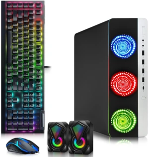 HP 800 G3 RGB Gaming PC, Intel Core i5 7th Gen, 16GB DDR4 RAM, 512GB SSD, AMD Radeon Rx-550 Graphics, RGB Keyboard Mouse & Speakers, Wi-Fi Adapter, Gaming Desktop (Refurbished) HP 800 G3 RGB Gaming PC, Intel Core i5 7th Gen, 16GB DDR4 RAM, 512GB SSD, AMD Radeon Rx-550 Graphics, RGB Keyboard Mouse & Speakers, Wi-Fi Adapter, Gaming Desktop (Refurbished)