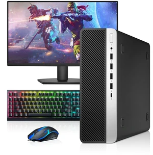 HP 600 G5 RGB Desktop Gaming PC, Intel Core i5-9500 upto 4.40GHz Speed, 16GB RAM, 256GB SSD, 24 Inch LED Monitor, AMD Radeon Rx-550 Graphic Card, RGB Keyboard and Mouse, WiFi, Windows 11 Pro (Renewed) HP 600 G5 RGB Desktop Gaming PC, Intel Core i5-9500 upto 4.40GHz Speed, 16GB RAM, 256GB SSD, 24 Inch LED Monitor, AMD Radeon Rx-550 Graphic Card, RGB Keyboard and Mouse, WiFi, Windows 11 Pro (Renewed)