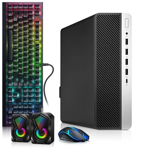 HP 600 G5 RGB Desktop Gaming Computer, Intel Core i5-9500 upto 4.40GHz Speed, 16GB RAM, 1TB SSD, AMD Radeon Rx-550 Graphic Card, RGB Keyboard and Mouse, RGB Speakers, WiFi, Windows 11 Pro (Renewed) HP 600 G5 RGB Desktop Gaming Computer, Intel Core i5-9500 upto 4.40GHz Speed, 16GB RAM, 1TB SSD, AMD Radeon Rx-550 Graphic Card, RGB Keyboard and Mouse, RGB Speakers, WiFi, Windows 11 Pro (Renewed)