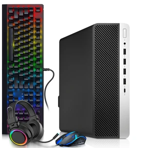 HP 600 G5 RGB Desktop Gaming Computer, Intel Core i5-9500 upto 4.40GHz Speed, 32GB RAM, 1TB SSD, AMD Radeon Rx-550 Graphic Card, RGB Keyboard and Mouse, RGB Headphones, WiFi, Windows 11 Pro (Renewed) HP 600 G5 RGB Desktop Gaming Computer, Intel Core i5-9500 upto 4.40GHz Speed, 32GB RAM, 1TB SSD, AMD Radeon Rx-550 Graphic Card, RGB Keyboard and Mouse, RGB Headphones, WiFi, Windows 11 Pro (Renewed)