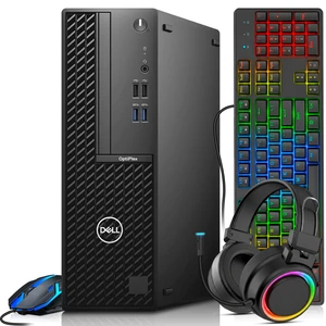 Dell OptiPlex Gaming Desktop PC, Intel Core i5-10th 3.10GHz, 16GB RAM, 512GB SSD, AMD Radeon RX-550 Graphics, RGB Keyboard & Mouse, RGB Headphones, Wi-Fi Adapter, Windows 11 Professional Dell OptiPlex Gaming Desktop PC, Intel Core i5-10th 3.10GHz, 16GB RAM, 512GB SSD, AMD Radeon RX-550 Graphics, RGB Keyboard & Mouse, RGB Headphones, Wi-Fi Adapter, Windows 11 Professional