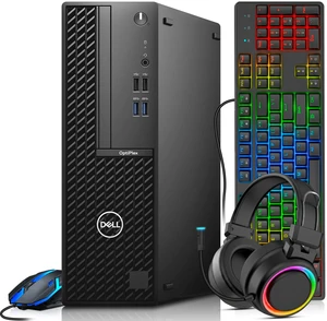 Dell OptiPlex Gaming Computer PC, Intel Core i7-10th 2.90GHz, 16GB RAM, 256GB SSD, AMD Radeon RX-550 Graphics, RGB Keyboard & Mouse, RGB Headphones, Wi-Fi Adapter, Windows 11 Professional Dell OptiPlex Gaming Computer PC, Intel Core i7-10th 2.90GHz, 16GB RAM, 256GB SSD, AMD Radeon RX-550 Graphics, RGB Keyboard & Mouse, RGB Headphones, Wi-Fi Adapter, Windows 11 Professional