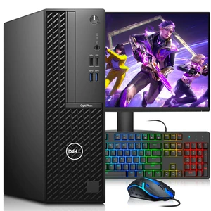 Dell Optiplex Gaming Computer PC, Intel Core i7-10th 2.90GHz, 16GB RAM, 256GB SSD, 24 Inch LED Monitor, AMD Radeon RX-550 Graphics, RGB Keyboard & Mouse, Wi-Fi Adapter, Windows 11 Professional Dell Optiplex Gaming Computer PC, Intel Core i7-10th 2.90GHz, 16GB RAM, 256GB SSD, 24 Inch LED Monitor, AMD Radeon RX-550 Graphics, RGB Keyboard & Mouse, Wi-Fi Adapter, Windows 11 Professional