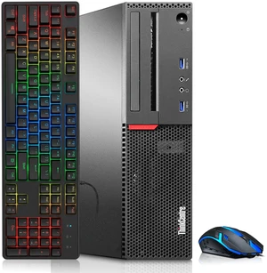 Lenovo Think Centre Desktop Gaming PC, Intel Core i5-6th 3.20GHz, 16GB RAM, 256GB SSD, 500GB HDD, NVIDIA GeForce GT 1030, RGB Keyboard and Mouse, Built-in Wi-Fi, Windows 11 Professional (Refurbished) Lenovo Think Centre Desktop Gaming PC, Intel Core i5-6th 3.20GHz, 16GB RAM, 256GB SSD, 500GB HDD, NVIDIA GeForce GT 1030, RGB Keyboard and Mouse, Built-in Wi-Fi, Windows 11 Professional (Refurbished)