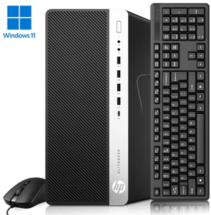 HP EliteDesk 800 G3 Tower Desktop PC, Intel Core i5 6th Gen 3.20GHz, 8GB RAM, 128GB SSD, 1TB HDD, Built-in Wi-Fi, DisplayPort, Keyboard & Mouse, Home & Office PC (Renewed)